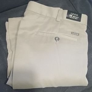 Khaki green golf shorts